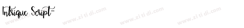 Intrique Script字体转换